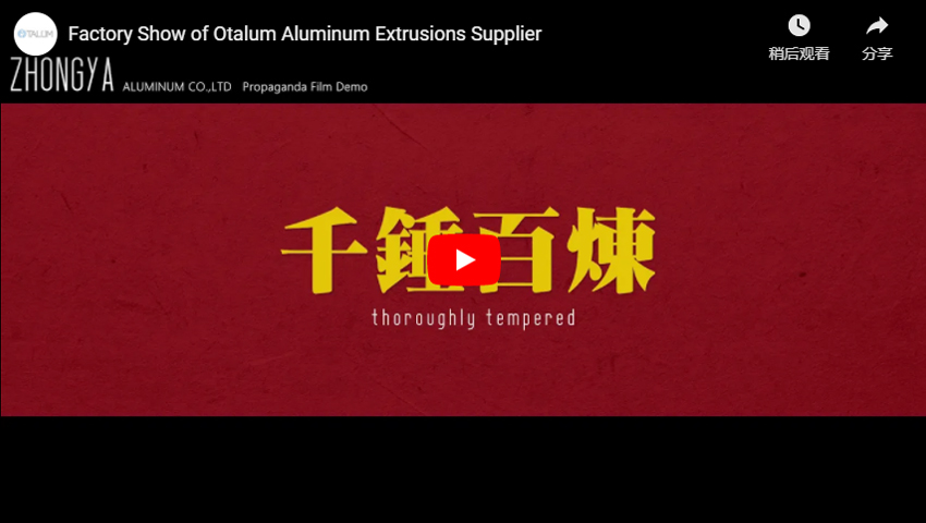Introdução de Otalum Aluminum Suplemento de Extrusões